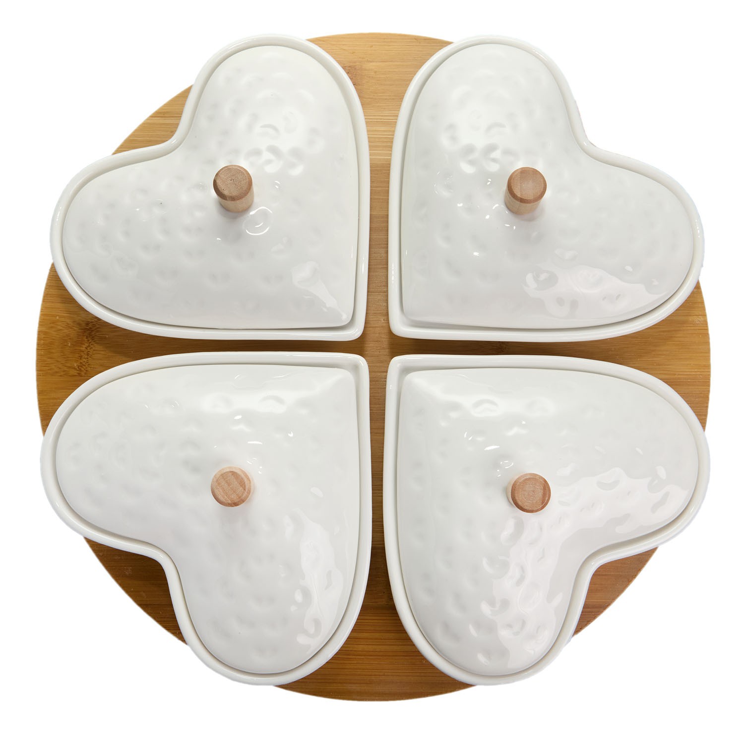 Zestaw do serwowania aperitifu "Heart" portelan photo 4