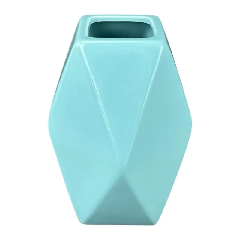 Vaza ceramica "Prism" albastra