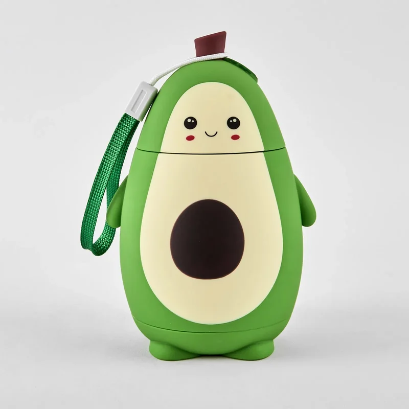 Бутилка за вода "Авокадо" 320 мл, с каишка, усмивка