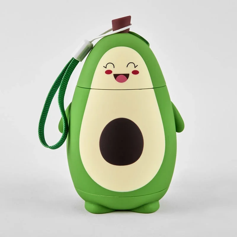 Бутилка за вода от авокадо 320 мл, с каишка, смее се