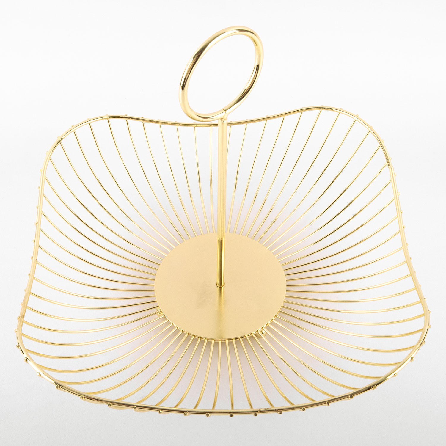 Złota Fructiera z uchwytem 28x28 photo 2