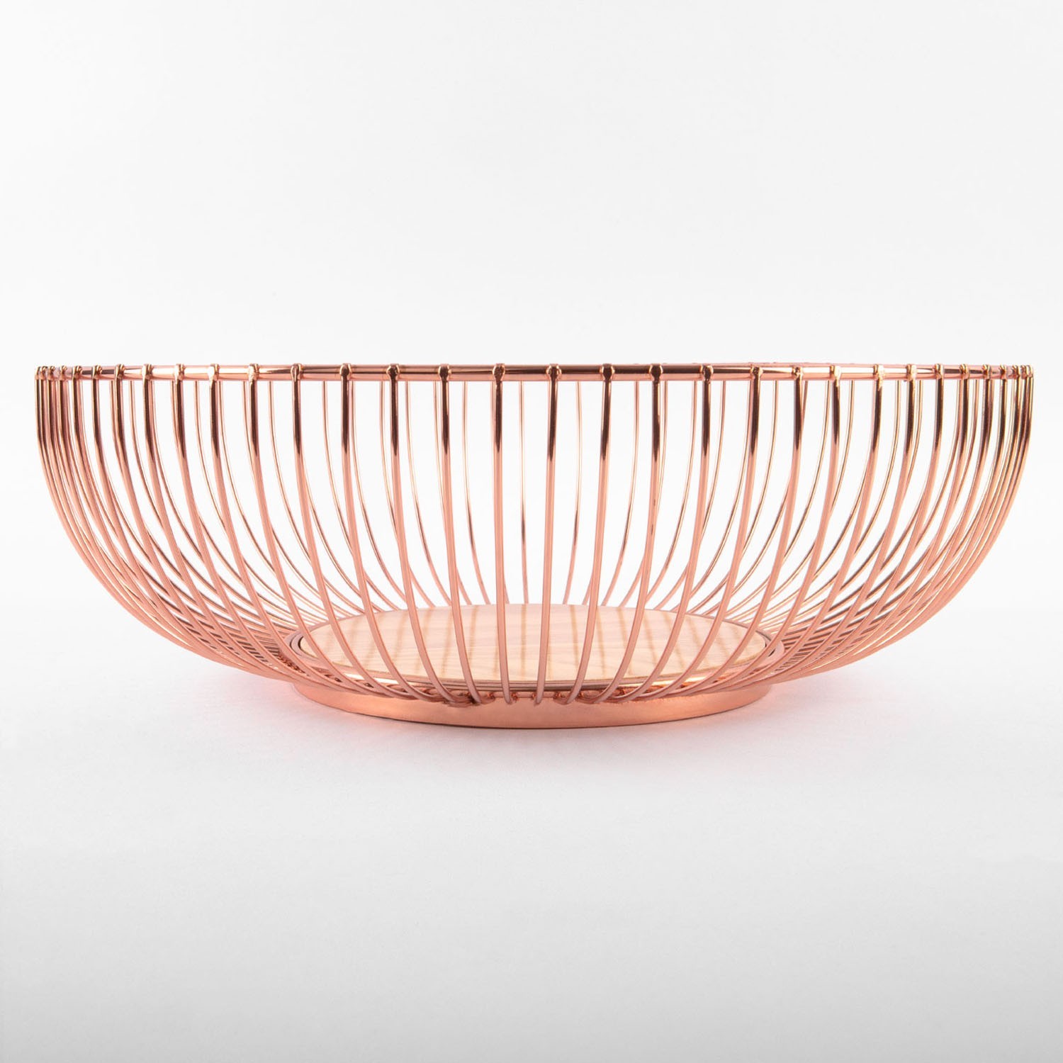 Misa na owoce z brązu, z drewnianym dnem 28x10