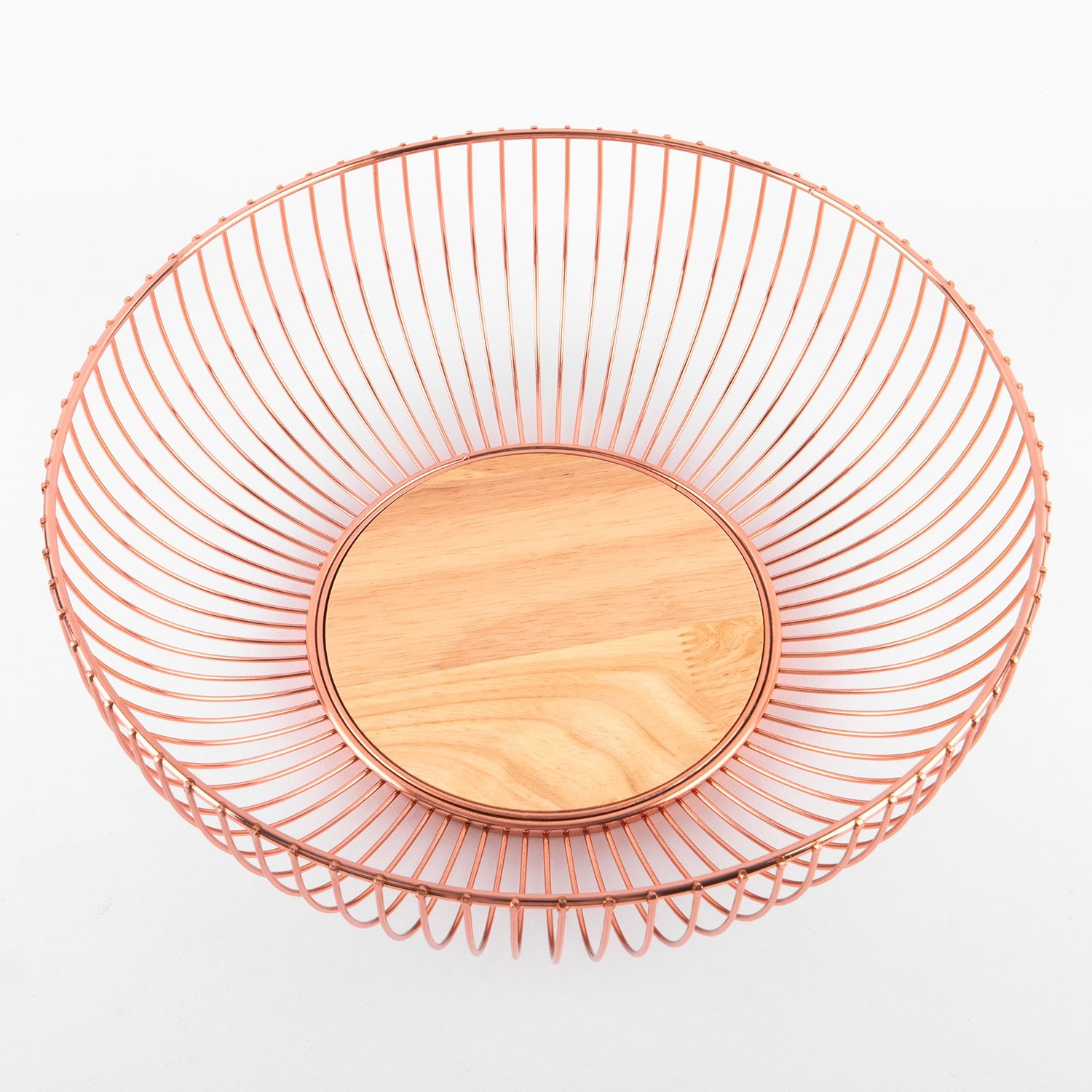 Misa na owoce z brązu, z drewnianym dnem 28x10 photo 2