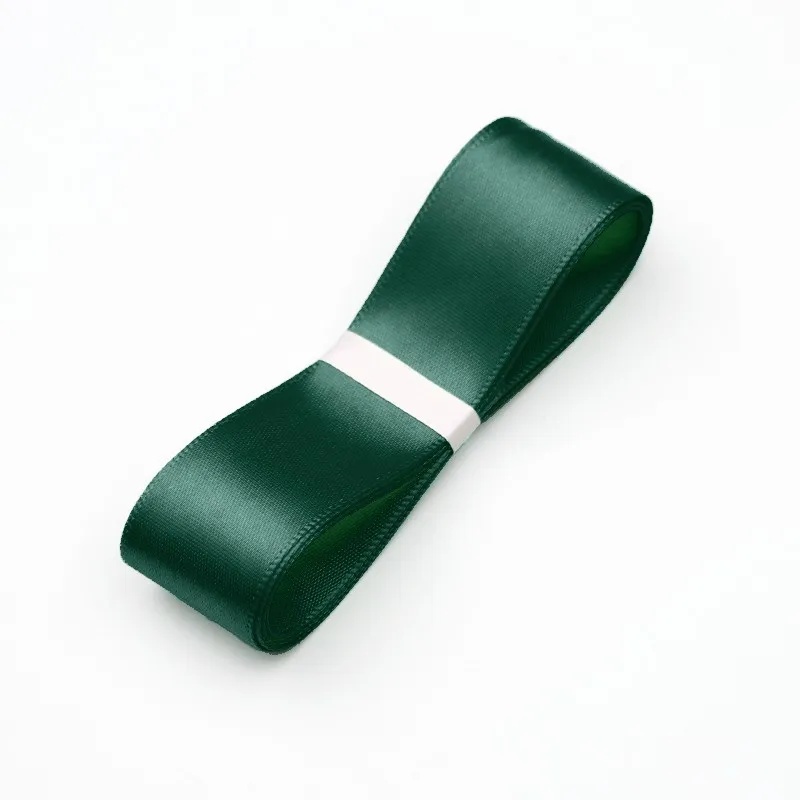 Polyester ribbon, forest green, 2.5 cm / 32 m #092