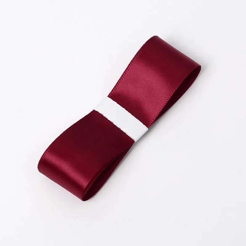 Polyester ribbon, new wine, 2.5 cm / 32 m #010