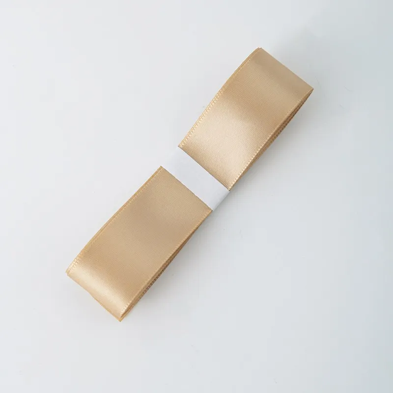 Polyester ribbon, Lt Brown, 2.5 cm / 32 m #156