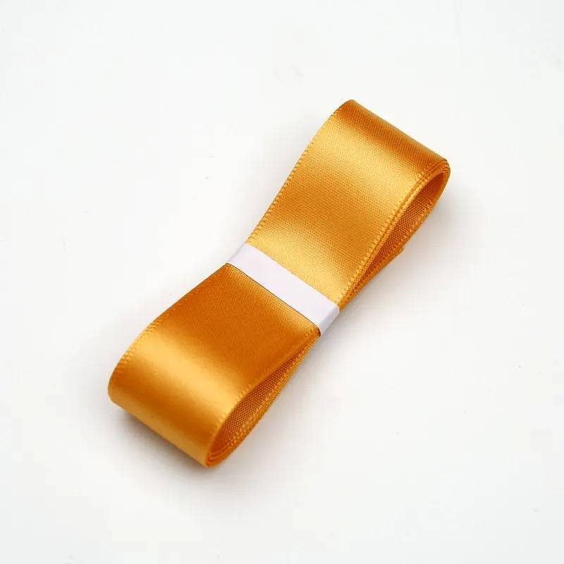 Polyester ribbon, Shallow orange, 2.5 cm / 32 m #054