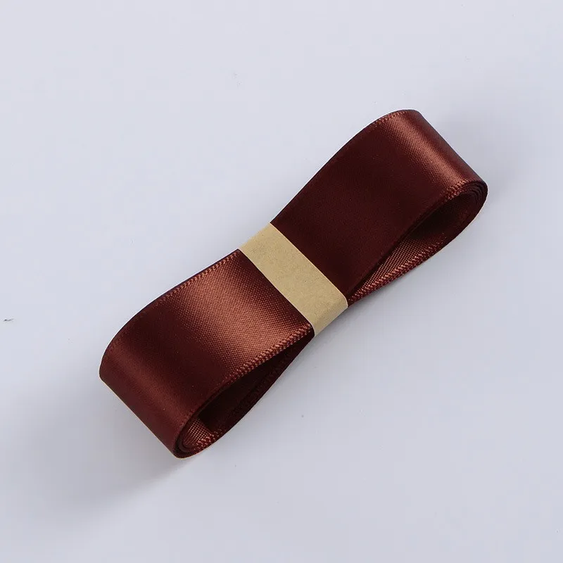 Polyester ribbon, Chocolate, 2.5 cm / 32 m #151