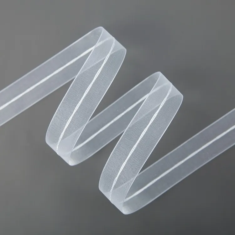 Panglică din organza "Beauty Line", alb 2,5 cm / 32m #111