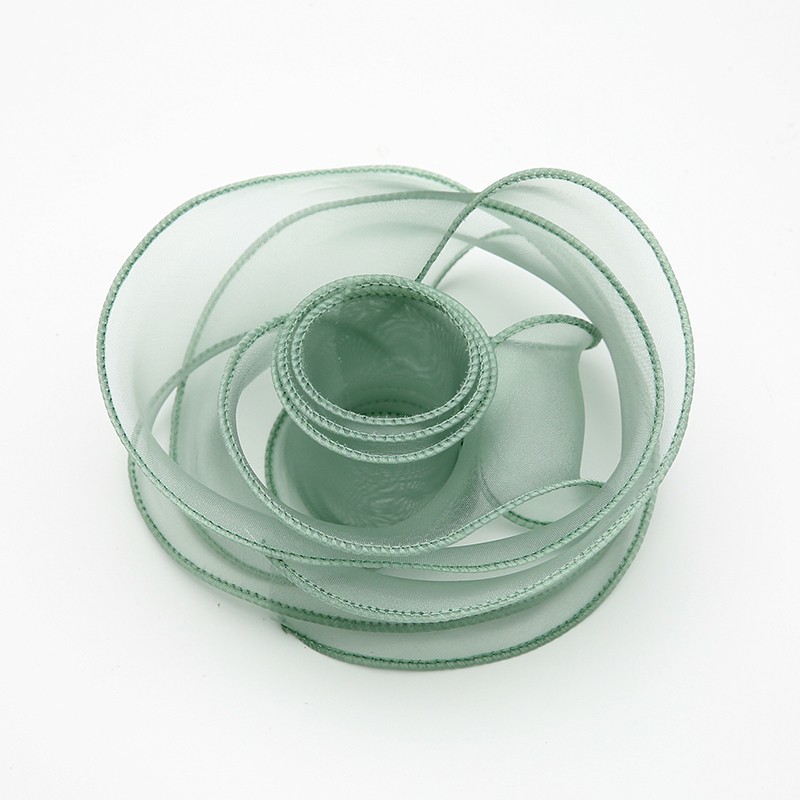 Premium organza ribbon, Lime Juice, 4cm / 9.14m #081