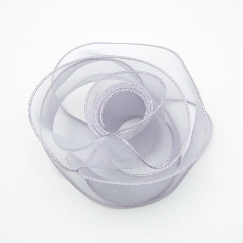 Panglică din organza "Premium", Lavender,  4cm / 9.14m #032